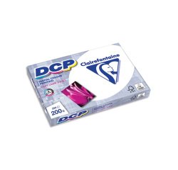 Papier clairefontaine dcp inkjet/laser a4 200g/m2       blancheur extra cie 170 fsc   ecolabel colorlok ramette 250