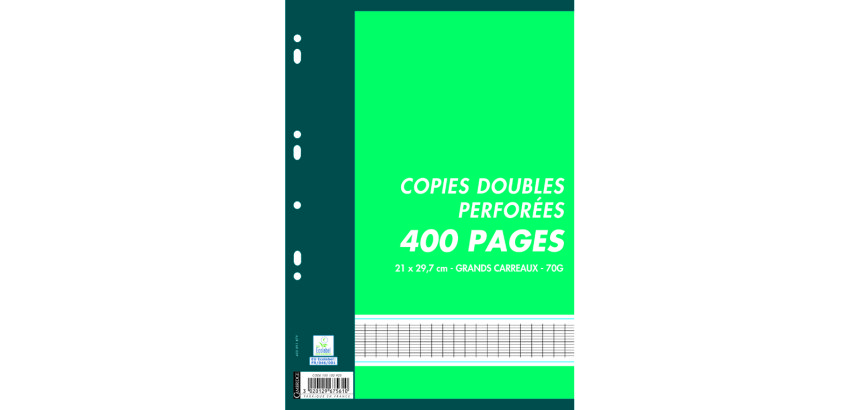 Copies doubles cambridge perforees a4 400 pages 70 g   seyes
