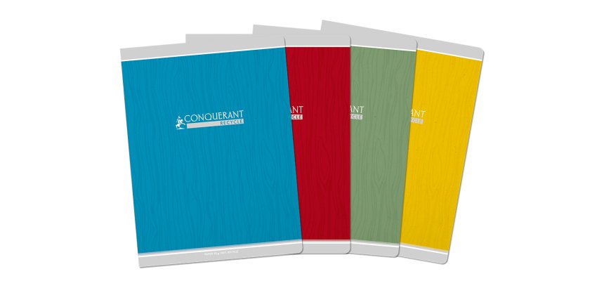 Cahier conquerant classique agrafe 240x320 48 pages 90g   seyes recycle