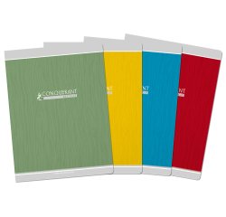 Cahier conquerant classique agrafe 240x320 96 pages 90g   seyes recycle
