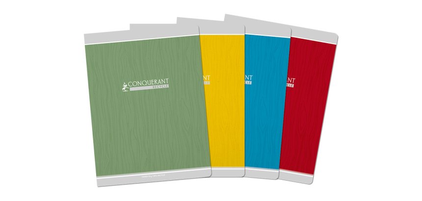 Cahier conquerant classique agrafe 240x320 96 pages 90g   seyes recycle