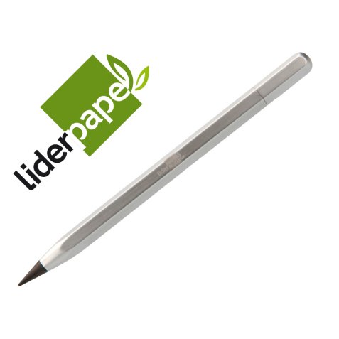 Crayon a papier liderpapel metal forme hexagonale pointe graphite hb