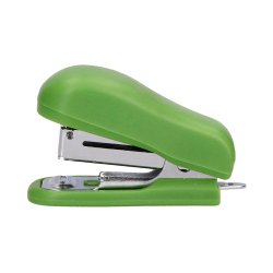 Mini agrafeuse liderpapel ecouse capacite 12 feuilles   100% plastique recycle boite  de 1000 agrafes incluse