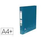 Classeur hamelin oxford school life oceanis a4+ dos   40 mm 4 anneaux rond          polypropylene recycle opaque