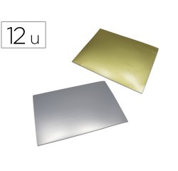 Feuille metal o'color a repousser a4 aluminium        coloris or et argent sachet   12 unites
