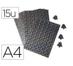 Papier holographique o'color a4 adhesif etoiles coloris    argent reflets arc en ciel    sachet 15 feuilles