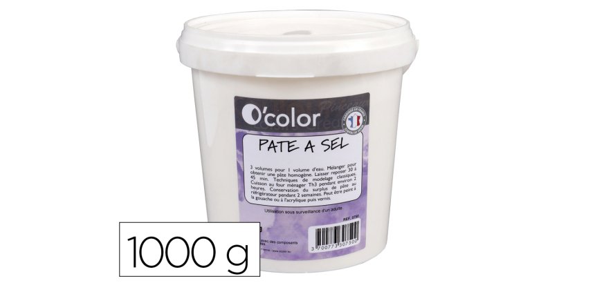 Pate a sel art plus prete a l'emploi avec adjonction eau  cuisson four menager seau 1kg