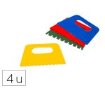 Peigne a effets o'color 130x80mm coloris assortis     sachet 4 unites
