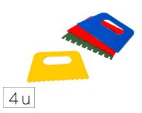Peigne a effets o'color 130x80mm coloris assortis     sachet 4 unites