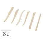 Ebauchoir o'color bois dur et resistant assortis sachet 6   unites