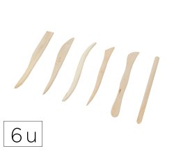 Ebauchoir o'color bois dur et resistant assortis sachet 6   unites