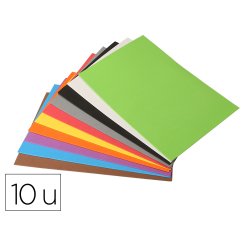 Feuille mousse o'color caoutchouc eva 30x40cm 10     coloris assortis pochette 10  unites