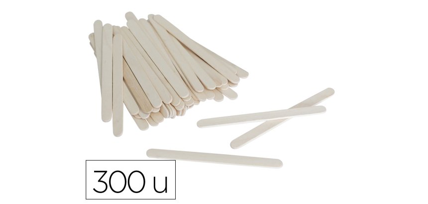 Batonnet o'color bois 11,3x1cm paquet 300 unites