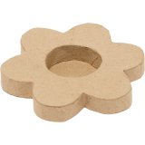 Bougeoir o'color carton a decorer forme fleur 10cm lot  5 unites