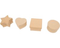 Boite o'color carton a decorer forme carre 9x5cm lot 10 unites