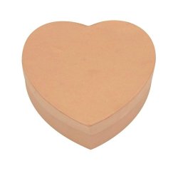 Boite o'color carton a decorer forme coeur 9x5cm lot 10 unites