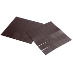 Aimant adhesif o'color 25x20mm coloris blanc et noir sachet 168 unites