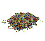 Perles rocailles o'color opaques diametre 2,5mm        coloris assortis bocal 500gr