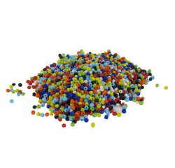 Perles rocailles o'color opaques diametre 2,5mm        coloris assortis bocal 500gr