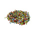Perles rocailles o'color opaques diametre 5mm coloris  assortis bocal 500gr