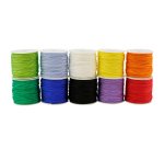 Cordelette o'color diametre 1,5mm longueur 20m coloris    assortis lot 10 bobines