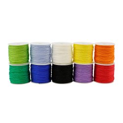 Cordelette o'color diametre 1,5mm longueur 20m coloris    assortis lot 10 bobines
