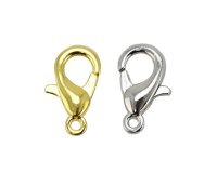 Fermoir a mousqueton o'color 14mm coloris or lot 20 unites