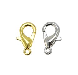 Fermoir a mousqueton o'color 14mm coloris or lot 20 unites
