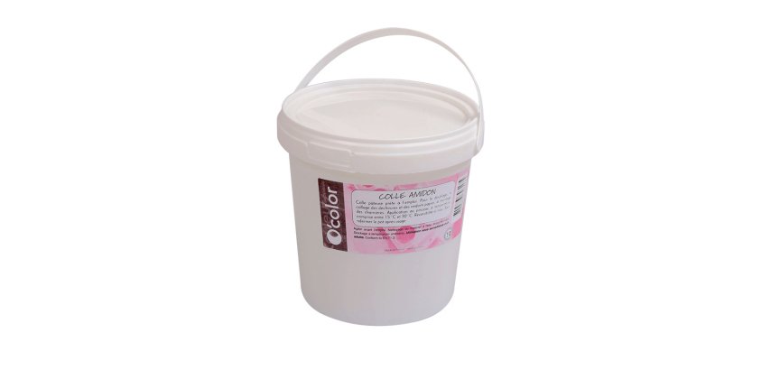 Colle amidon o'color prete a l'emploi reversible a eau pot 1kg