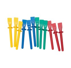 Spatule a colle o'color plastique longueur 11,5cm     coloris assortis lot 12       unites