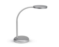 Luminaire bureau maul joy 16 led hauteur 33,5 cm bras      38,5cm tete diametre 11,8cm   coloris argent