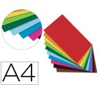 Papier a dessin teinte folia din a4 130g 10 coloris        assortis paquet 100 unites