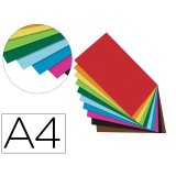 Papier a dessin teinte folia din a4 130g 10 coloris        assortis paquet 100 unites