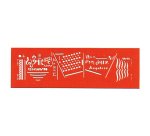 Billographe minerva nº33 trace musique portee 2mm      plastique coloris orange