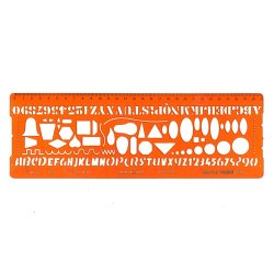 Billographe minerva nº54 trace manu guide plastique    coloris orange