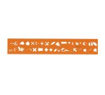 Billographe minerva nº31 trace miners decors plastique coloris orange