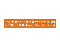 Billographe minerva nº31 trace miners decors plastique coloris orange