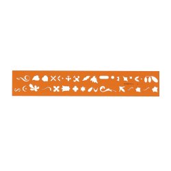 Billographe minerva nº31 trace miners decors plastique coloris orange