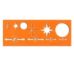 Billographe minerva nº24 trace nord et rosaces         plastique coloris orange