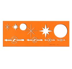 Billographe minerva nº24 trace nord et rosaces         plastique coloris orange