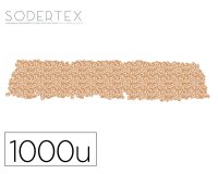 Perles sodertex rondelle bois 3x8mm coloris naturel pack    1000 unites