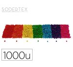 Perles sodertex rondelle bois 3x8mm coloris assortis pack   1000 unites