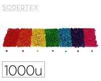 Perles sodertex rondelle bois 3x8mm coloris assortis pack   1000 unites
