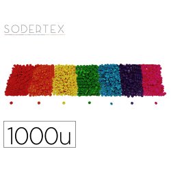 Perles sodertex rondelle bois 3x8mm coloris assortis pack   1000 unites