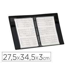 Classeur 4 anneaux porte partitions ADAGIO VOCALYZ VIQUEL - Dos 3 cm