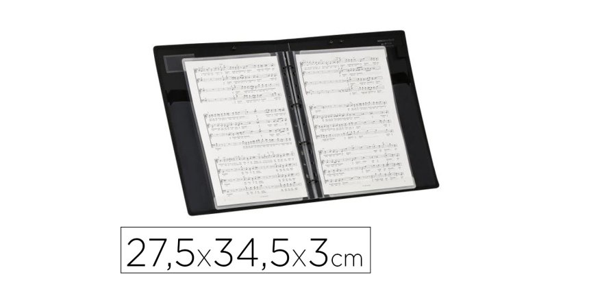 Classeur 4 anneaux porte partitions ADAGIO VOCALYZ VIQUEL - Dos 3 cm