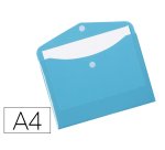 Presentoir pochette enveloppe viquel rainbow pastel a4 335x240mm pp 2/10e brillant fermeture rabat et scratch coloris as