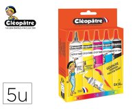 Gouache cleopatre nefertari tous supports tube aluminium 30ml embout fin et precis colorisassortis etui carton 5 unites