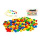 Perles a enfiler culture club dimension 1,7cm formes et     coloris assortis boite 350    unites + 8 lacets 90cm