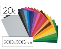 Mousse eva innspiro adhesive 2mm 200x300mm 20 coupons      coloris assortis